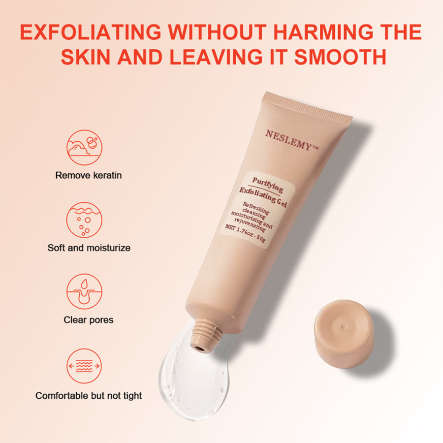NESLEMY™ Purifying Exfoliating Gel for Acanthosis Nigricans, Exfoliation, Dark Spots, Skin Tags, and Eczema