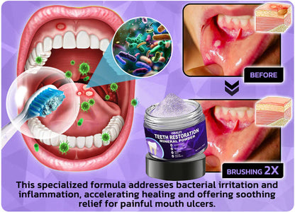 🌿Flash Sale - ODALIT™ Teeth Restoration Mineral Powder🦷(ADA recommended)👩‍⚕️(Treats periodontitis and mouth ulcers, prevents tooth loss, and repairs gum recession)
